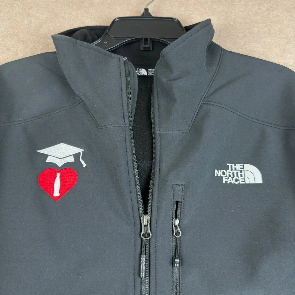 The North Face Jacket Men L Black‎ Coca-Cola Heart Grad Logo WindWall Softshell